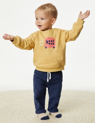 

Boys M&S Collection Cotton Rich Jeans (0-3 Yrs) - Blue Mix, Blue Mix