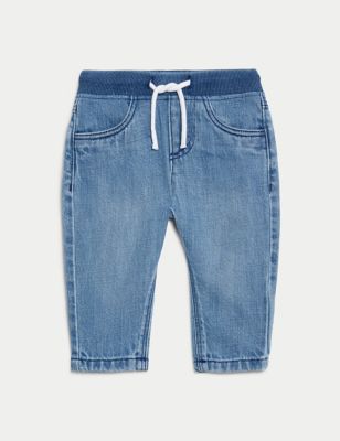 

Boys M&S Collection Cotton Rich Jeans (0-3 Yrs) - Denim, Denim