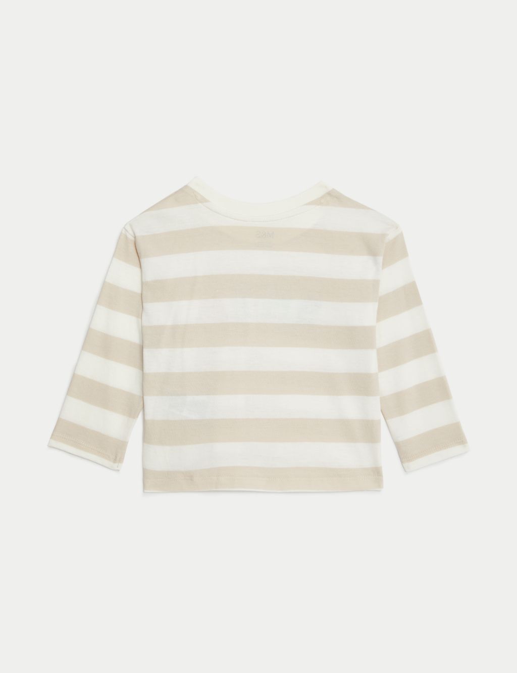 2pk Pure Cotton Striped Tops (0-3 Yrs) image 3