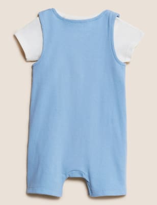 

Boys M&S Collection 2pc Pure Cotton Tractor Outfit (0-3 Yrs) - Blue Mix, Blue Mix