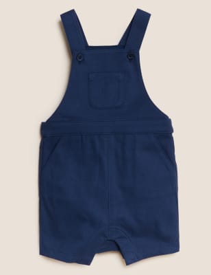 

Boys M&S Collection 2pc Cotton Rich Dungaree Outfit (0-3 Yrs) - Indigo Mix, Indigo Mix