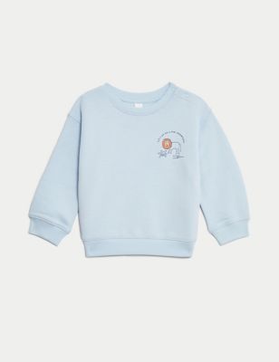 

Boys M&S Collection Cotton Rich Lion Sweatshirt (0-3 Yrs) - Ice Blue, Ice Blue