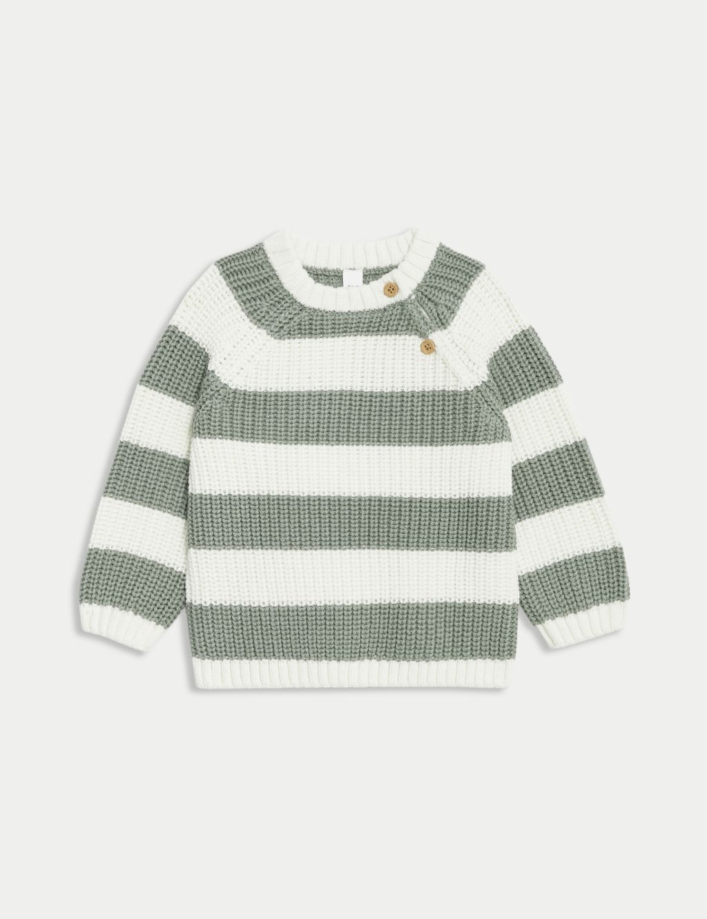Pure Cotton Striped Knitted Jumper (0-3 Yrs)