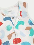 Pure Cotton Abstract Print Romper (0-3 Yrs)