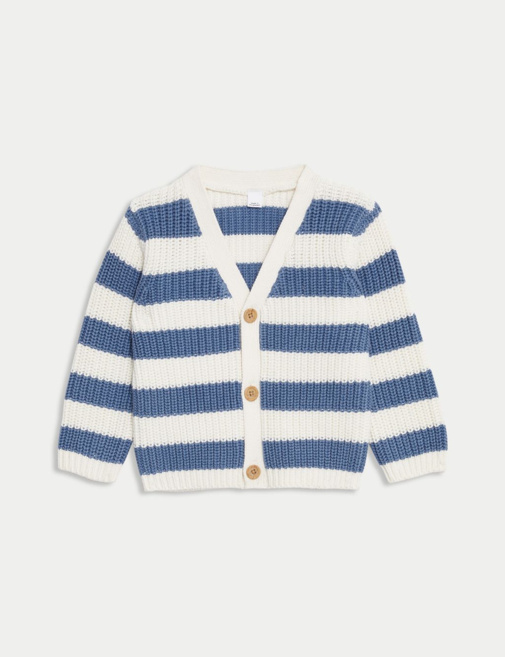 Pure Cotton Striped Cardigan (0-3 Yrs)