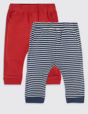 Lot de 2&nbsp;joggings en coton biologique