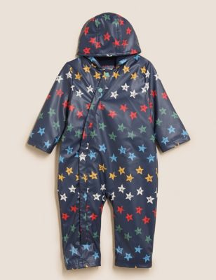 

Boys M&S Collection Fleece Lined Star Fisherman Puddlesuit (0-3 Yrs) - Navy, Navy