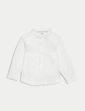 Linen Blend Grandad Shirt (0-3 Yrs)