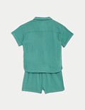 2-częściowy strój z&nbsp;koszulką z&nbsp;podwójnego materiału ze 100% bawełny (0–3&nbsp;lata)