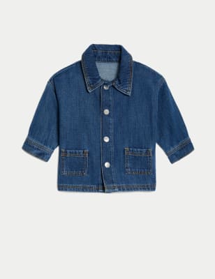 Pure Cotton Denim Jacket (0-3 Yrs) - AL