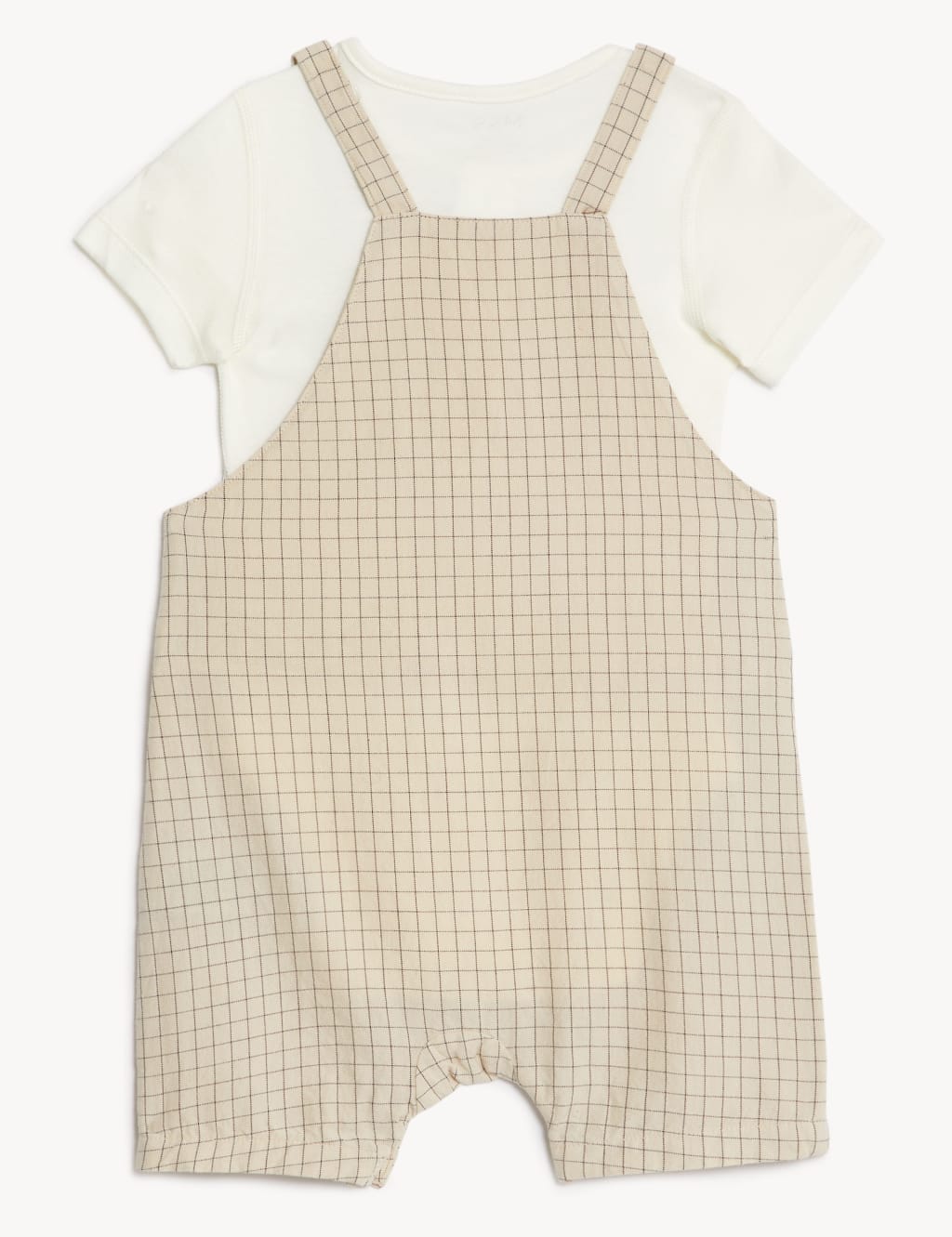 2pc Cotton Blend Checked Outfit (0-3 Yrs) image 2