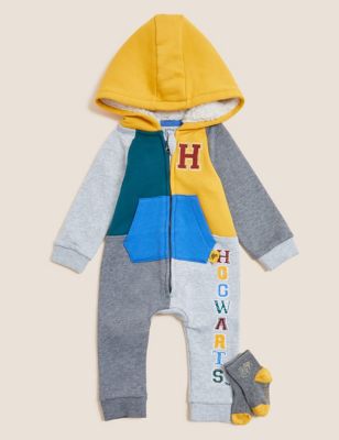 

Unisex,Boys,Girls M&S Collection Harry Potter™ Cotton Hooded Outfit (0-3 Yrs) - Grey Mix, Grey Mix