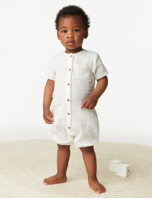 

M&S Collection Pelele 100% algodón (0-3 años) - Cream Mix, Cream Mix