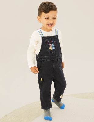 

M&S Collection 2-teiliges Latzhosen-Outfit mit Harry Potter™-Motiv (0-3 Jahre) - Charcoal Mix, Charcoal Mix