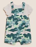 2pc Cotton Rich Camouflage Dungaree Outfit (0-3 Yrs)