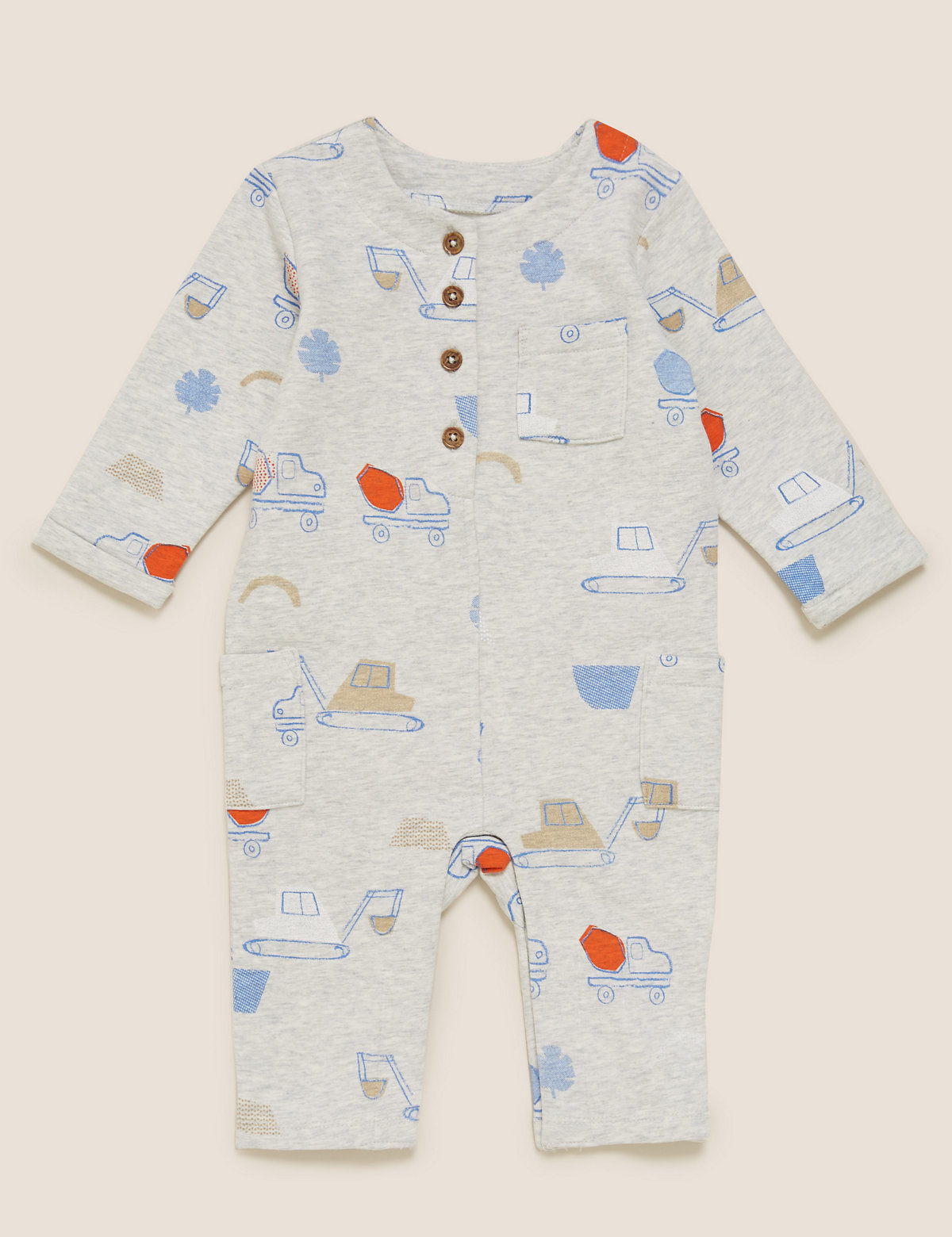 Cotton Transport Print All in One (0-3 Yrs)