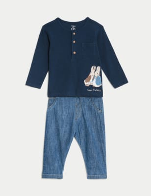 2pc Cotton Rich Peter Rabbit™ Outfit (0-3 Yrs)