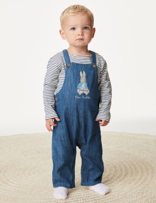 3-delige outfit van zuiver katoen met Peter Rabbit™-motief (0-3 jaar) - NL