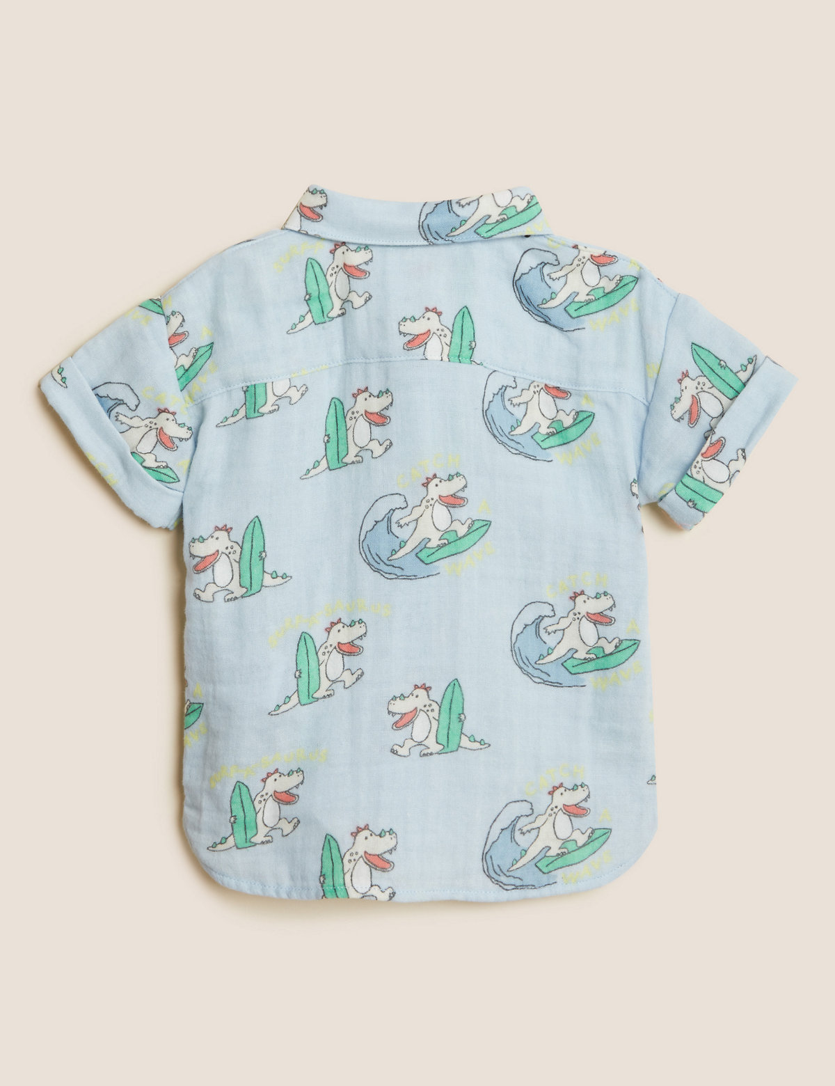 Pure Cotton Crocodile Print Shirt (0-3 Yrs)