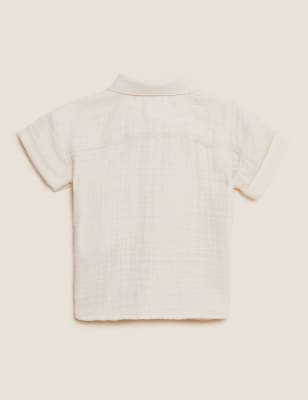 

Boys M&S Collection Pure Cotton Shirt (0-3 Yrs) - Calico, Calico