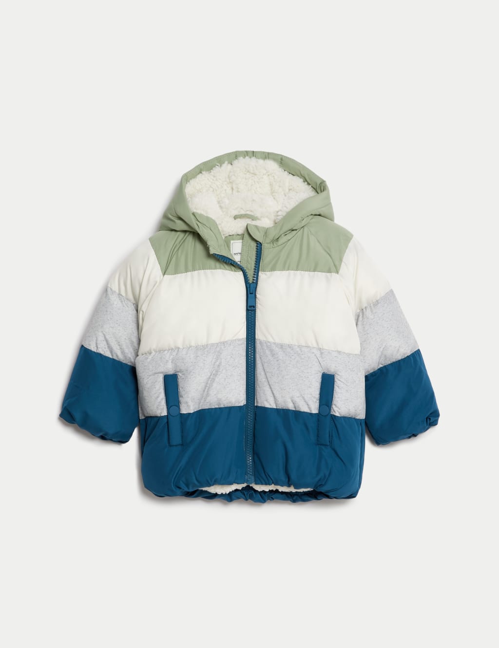Colour Block Hooded Jacket (0-3 Yrs) image 2