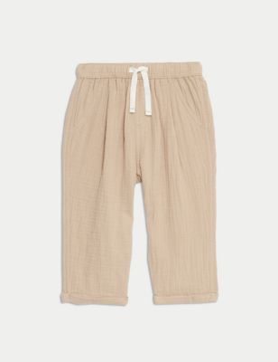 

Boys M&S Collection Pure Cotton Trousers (0-3 Yrs) - Neutral, Neutral