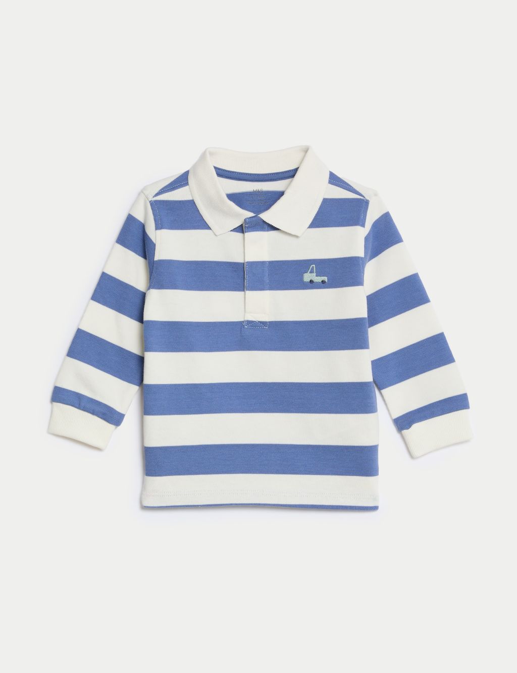 Pure Cotton Striped Rugby Shirt (0-3 Yrs)