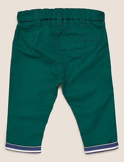 Pure Cotton Twill Trousers