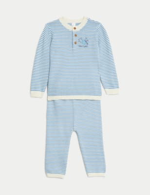 

Boys M&S Collection 2pc Peter Rabbit™ Knitted Outfit (0-3 Yrs) - Blue Mix, Blue Mix