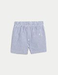 Cotton Blend Striped Swim Shorts (0-3 Yrs)