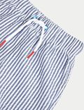 Cotton Blend Striped Swim Shorts (0-3 Yrs)