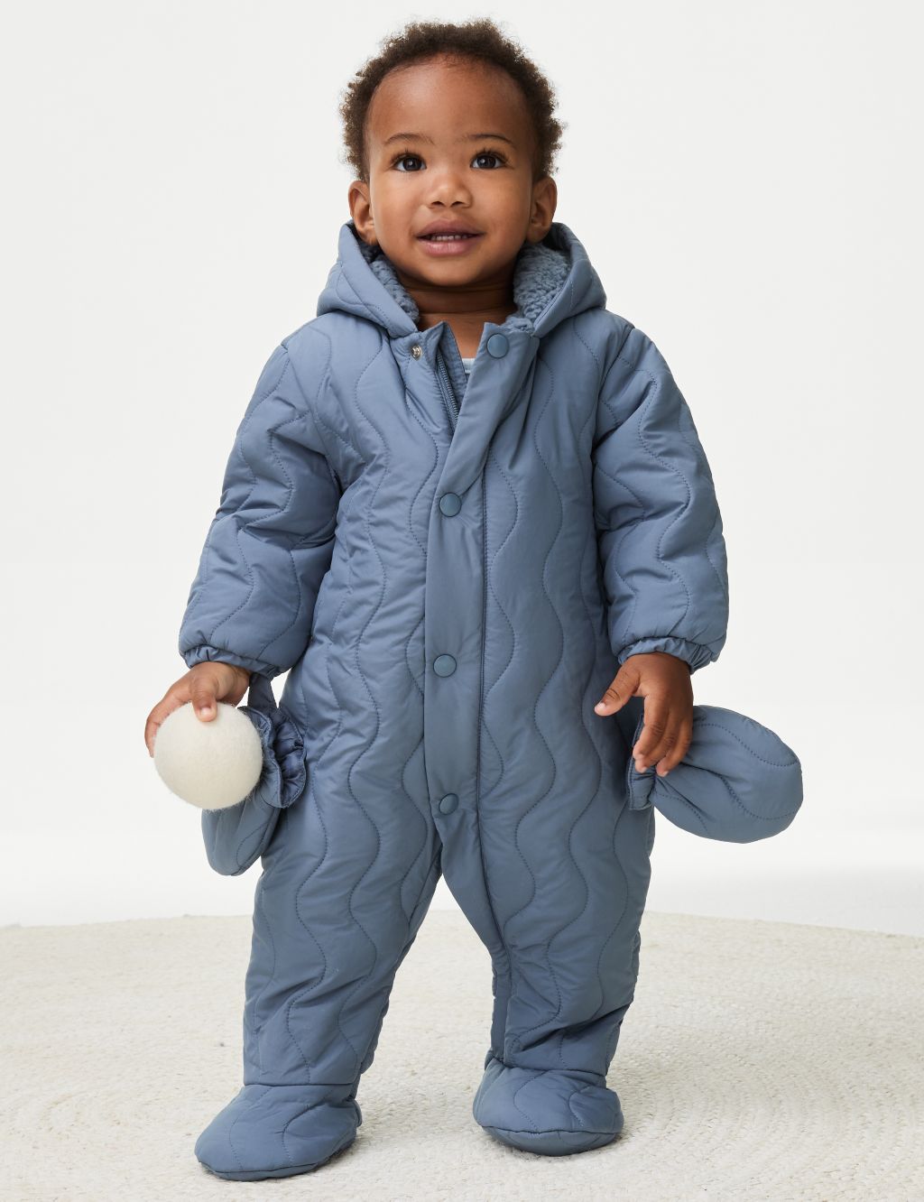 Padded Hooded Snowsuit (0-36 Mths)