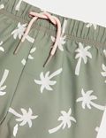 2 件装棕榈树印花泳套装（0-3 岁）