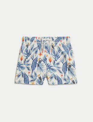 Toucan Print Swim Shorts (0-3 Yrs) - GR