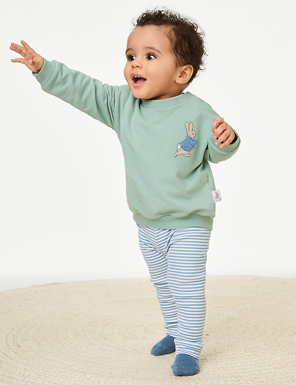 2pc Cotton Rich Peter Rabbit™ Outfit (0-3 Yrs) - EE