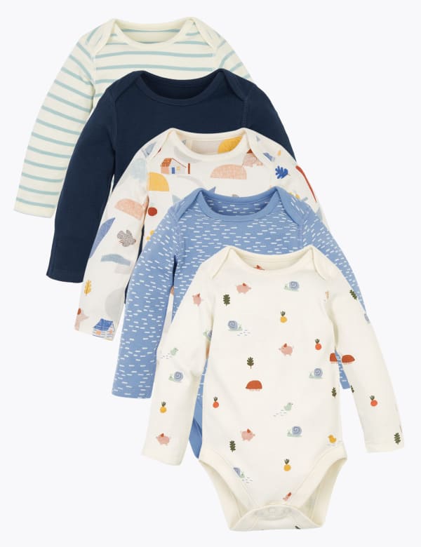 Boys Baby Grows Bodysuits Sleepsuits M S