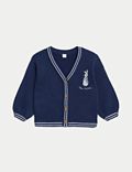Pure Cotton Peter Rabbit™ Knitted Cardigan (0-3 Yrs)