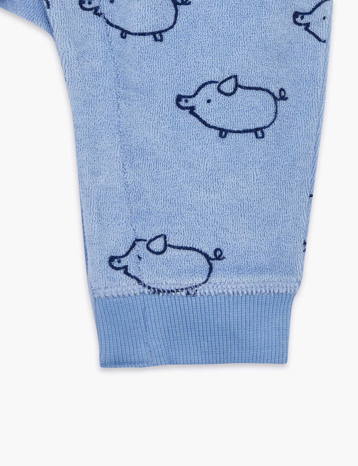 Cotton Piglet Print All in One (0-12 Mths)