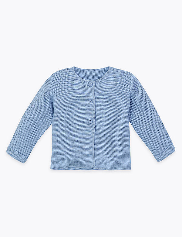 Pure Cotton Cardigan (7lbs-12 Mths) - RS