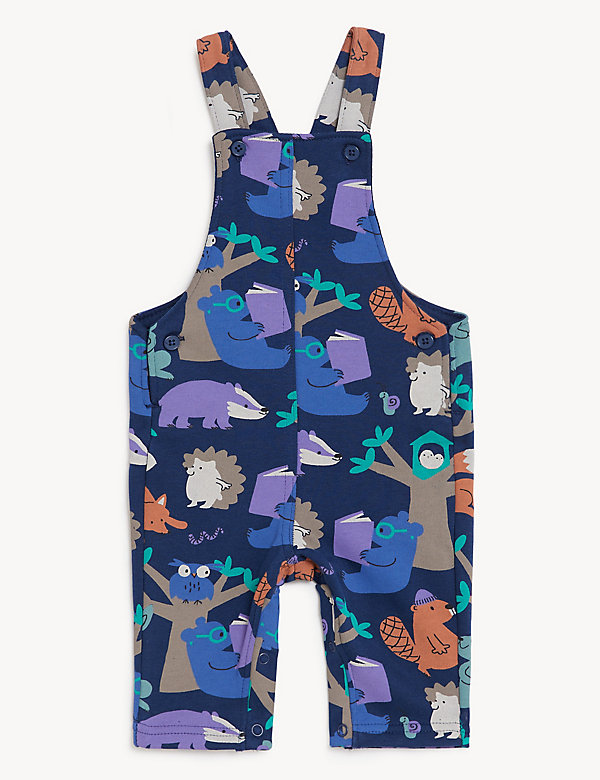 Cotton Rich Woodland Dungarees (0-3 Yrs) - LU