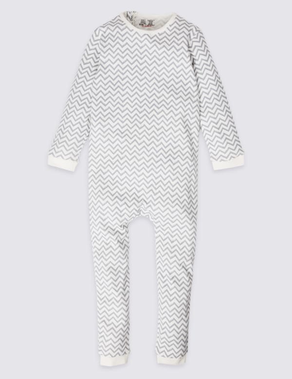 Adaptive Pure Cotton Back Zip Sleepsuit (3-16 Yrs)
