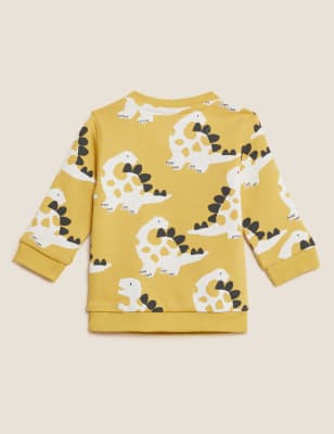 

Boys M&S Collection Cotton Rich Dinosaur Sweatshirt (0-3 Yrs) - Dark Gold, Dark Gold