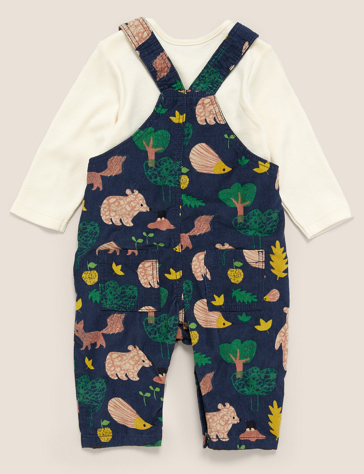 2 Piece Pure Cotton Cord Animal Outfit (0-3 Yrs)