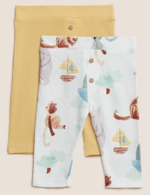 

Boys M&S Collection 2pk Pure Cotton Leggings (0-3 Yrs) - Marmalade, Marmalade