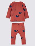 2 Piece Jersey Whale Outfit (7lbs-3 Yrs)