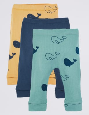 Lot de 3&nbsp;leggings &agrave; imprim&eacute; baleines