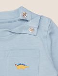 3pk Pure Cotton Dinosaur T-Shirts (0-3 Yrs)
