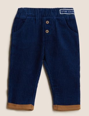 

Boys M&S Collection Pure Cotton Cord Trousers (0-3 Yrs) - Indigo, Indigo