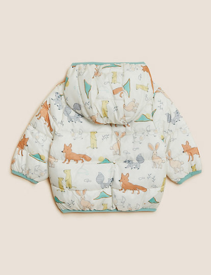 Animal Print Hooded Jacket
