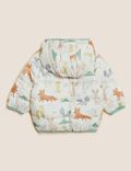 Animal Print Hooded Jacket (0-3 Yrs)